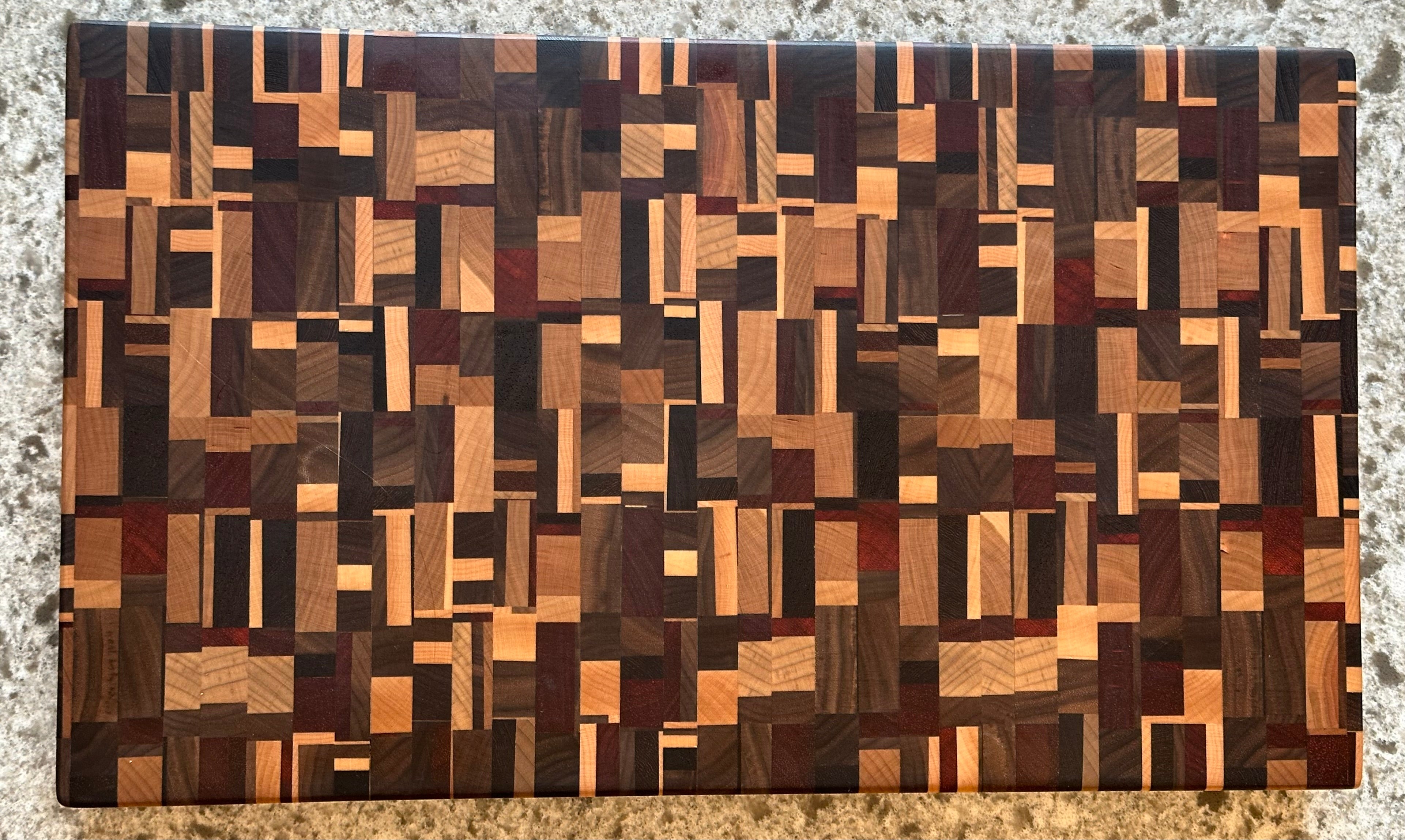 End-Grain Chaos Mini Cutting Board